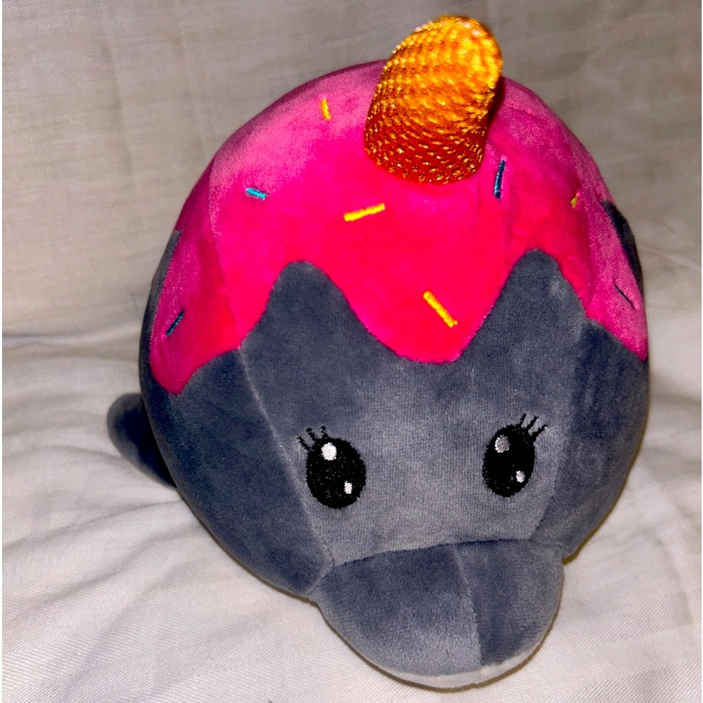 Narwhal Plush Toy 9" Unicorn Aqua Whale Dolphin Ice Cream